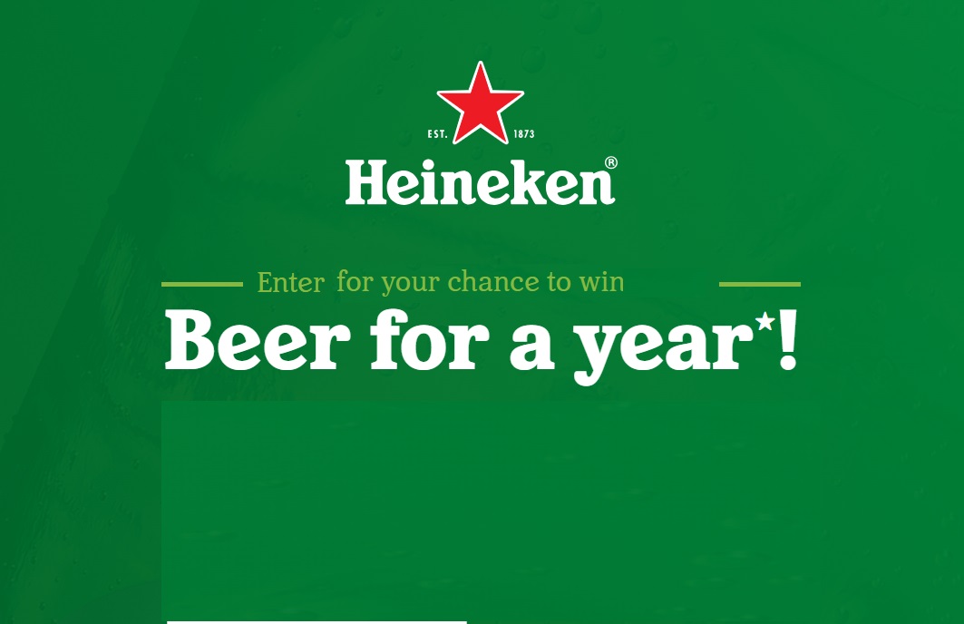 Heineken Beer for a Year 2024 Sweepstakes