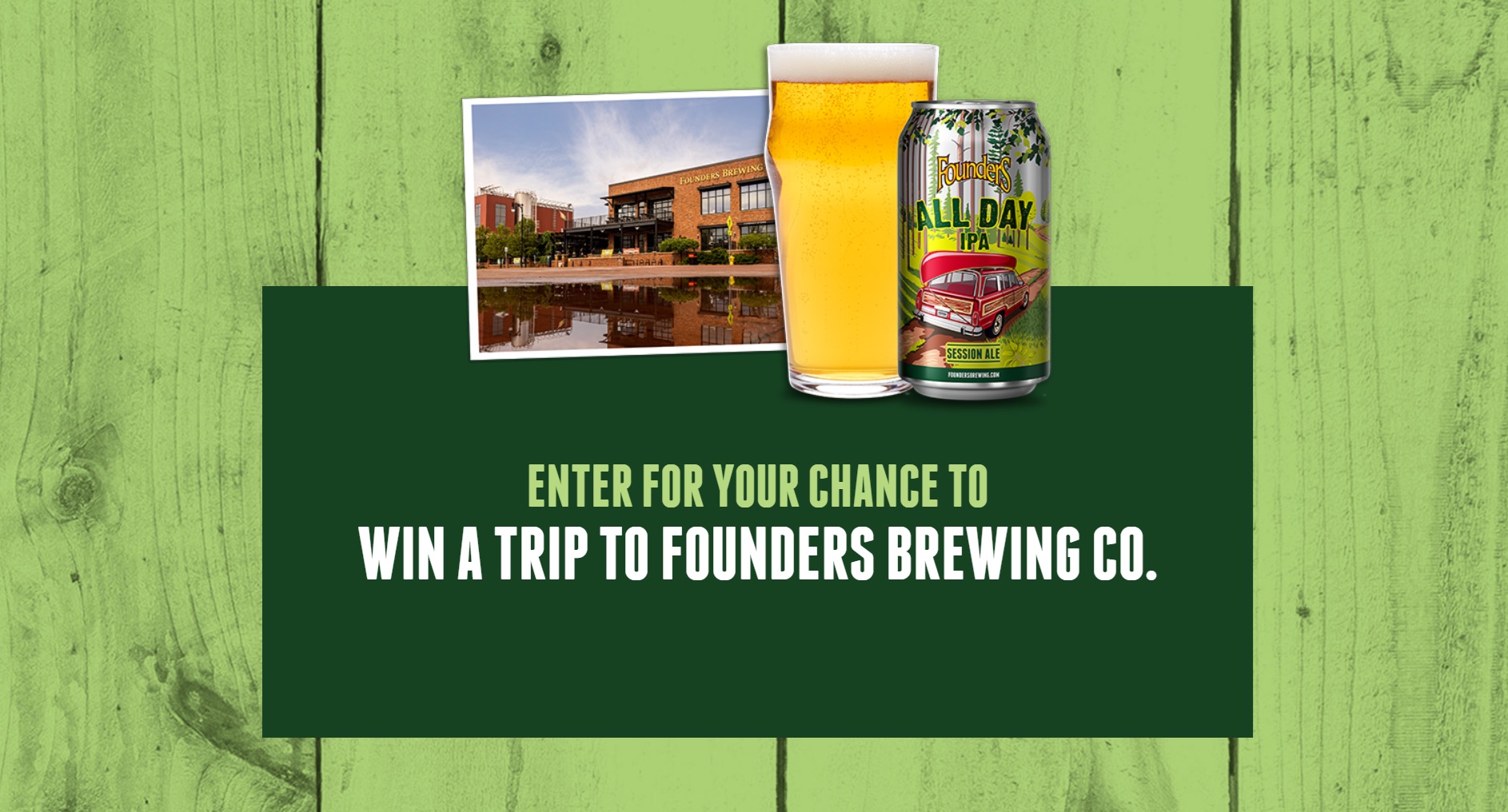 Founders Brewing Brewery Trip Sweepstakes 