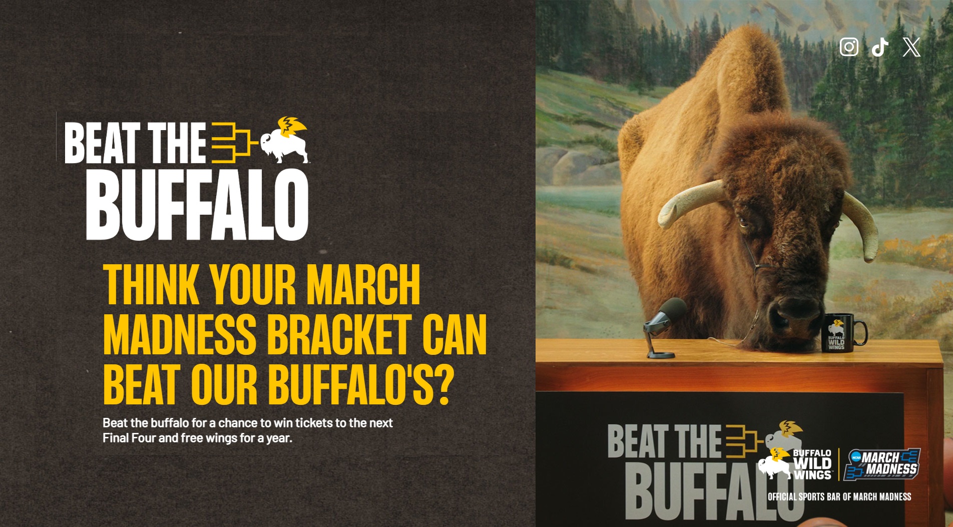 Beat The Buffalo Men’s + Women’s Bracket Sweepstakes