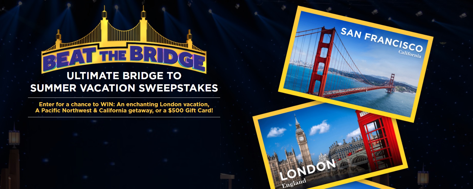 Game Show Network  Bridge to Summer Vacation Sweepstakes