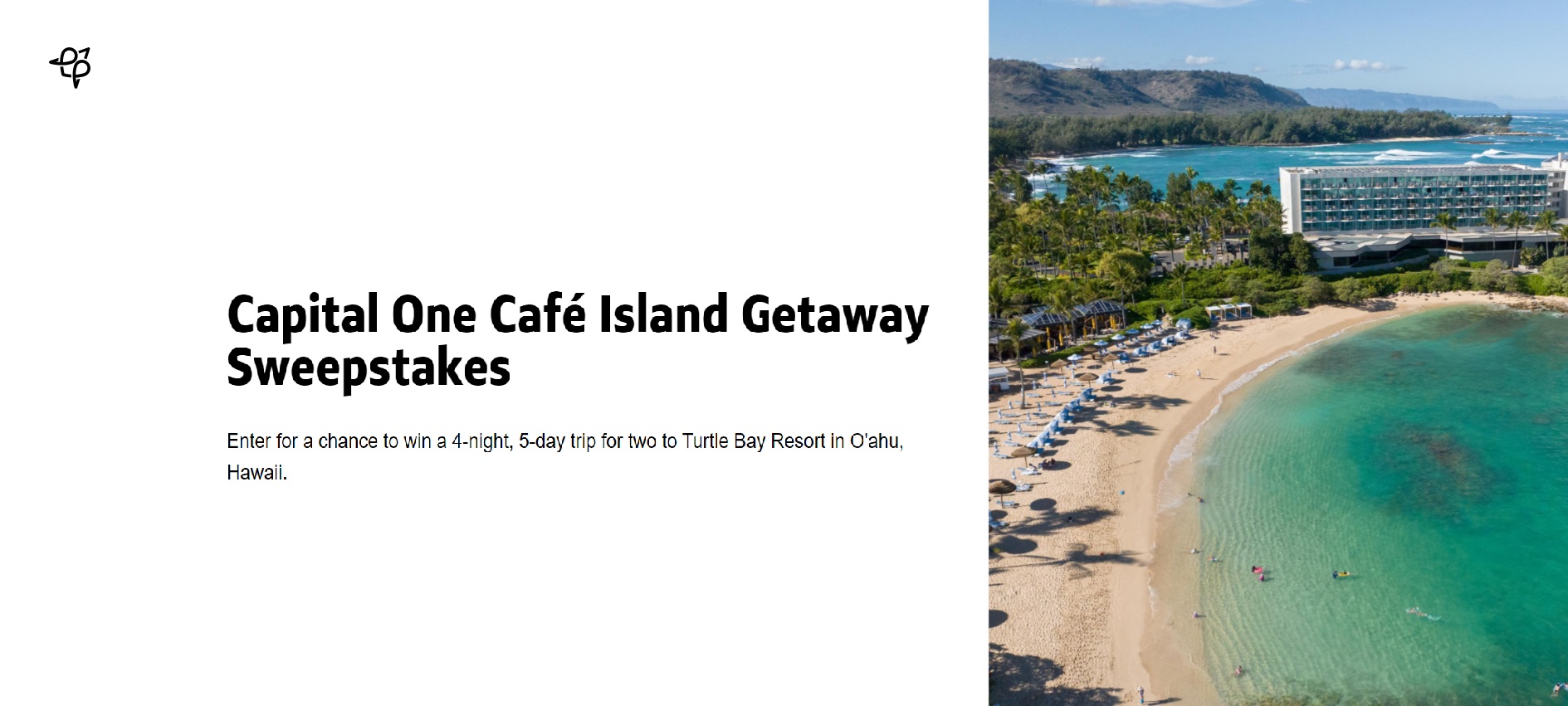 Capital One Café Island Getaway Sweepstakes