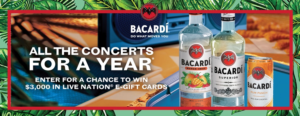 BACARDI Concerts for a Year Sweepstakes