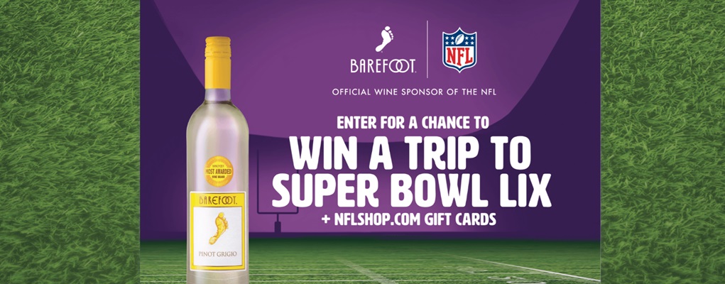 Barefoot Wine Super Bowl Sweepstakes