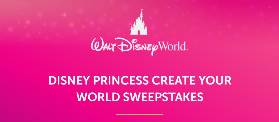 Disney Princess Create Your World Sweepstakes