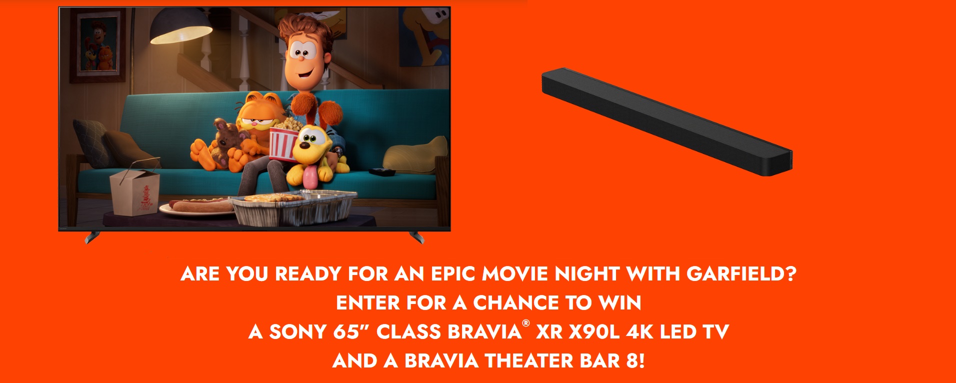 Sony Pictures Garfield Movie Sweepstakes