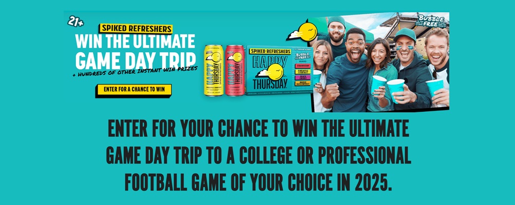 Happy Thursday Tailgate Sweepstakes