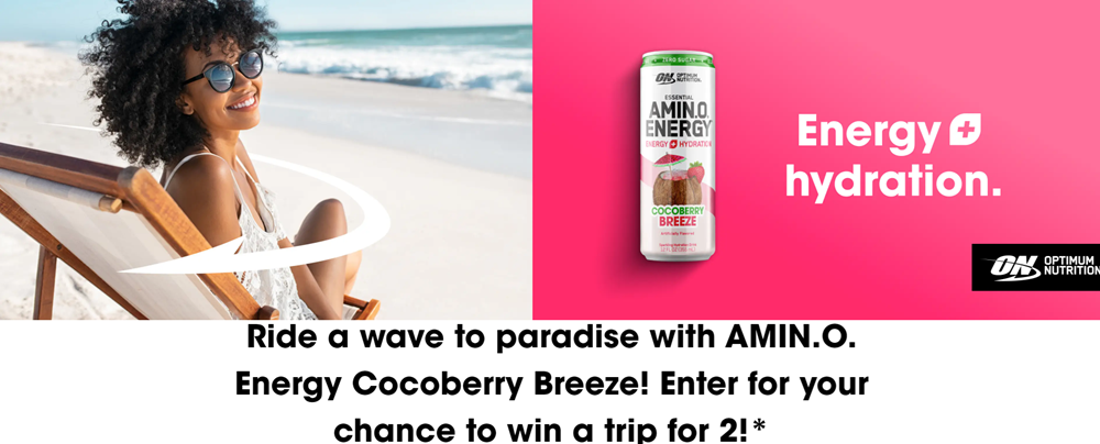 Amino Energy Cocoberry Breeze Sweepstakes