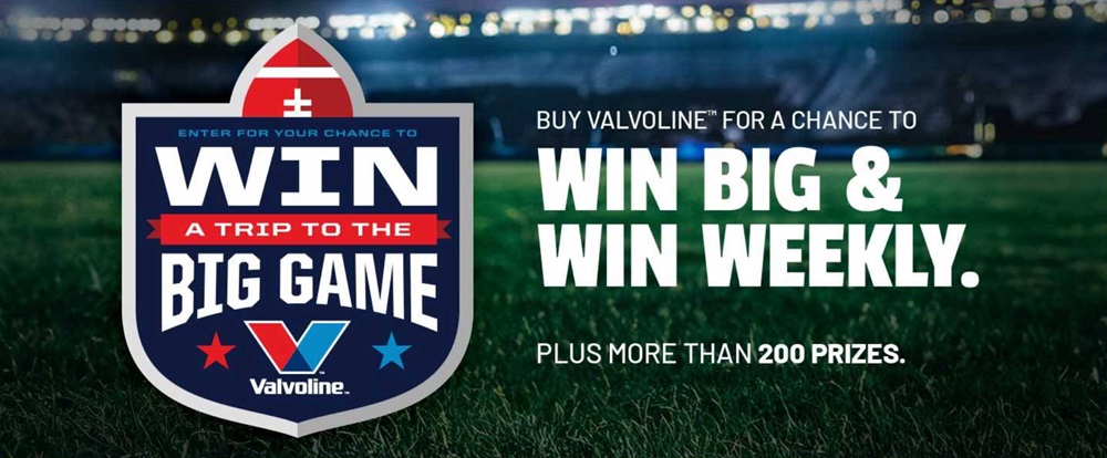 Valvoline Big Game Sweepstakes